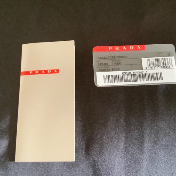 Prada Linnea Rosa Black Size 9(39) Wedge Sandal - Picture 9 of 9